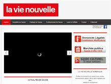 Tablet Screenshot of la-vie-nouvelle.fr